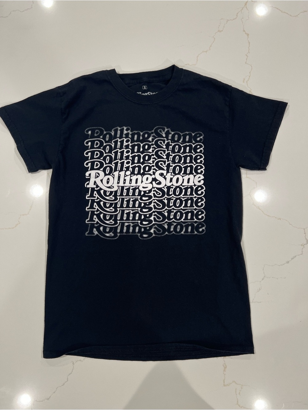 Rolling Stone Magazine Black Graphic Logo T-Shirt